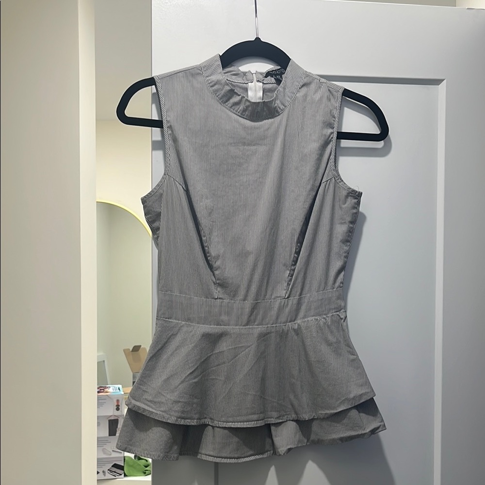 Eva Longoria Exclusively for Limited Shirt Sleeveless Peplum Top